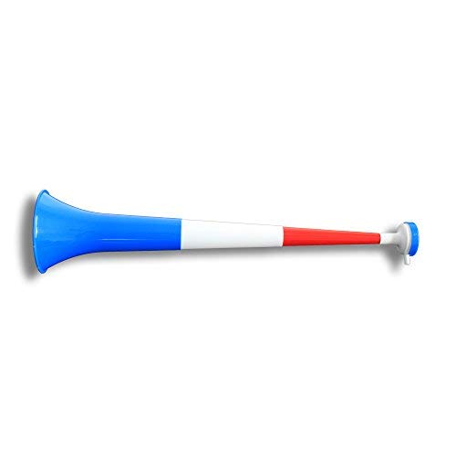 Vuvuzela Horn Fan-Trompete Fussball versch. Länderfarben - Gesamtlänge ca. 55cm - 4teilig Frankreich von Fan-O-Menal