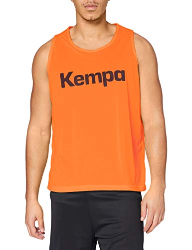 Kempa FanSport24 Unisex Bekleidung Teamsport Weind-markierungsleibchen Markierungshemd, Orange/Grün, XL-XXL EU von Kempa