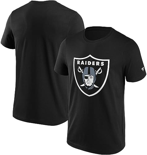 Fanatics Las Vegas Raiders Mid Essentials Crest T-Shirt Herren schwarz/weiß, S von Fanatics