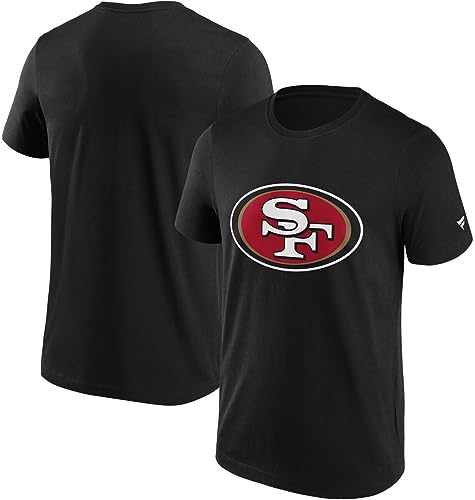 Fanatics San Francisco 49ers Logo Männer T-Shirt schwarz XXL 100% Baumwolle NFL, Sport von Fanatics