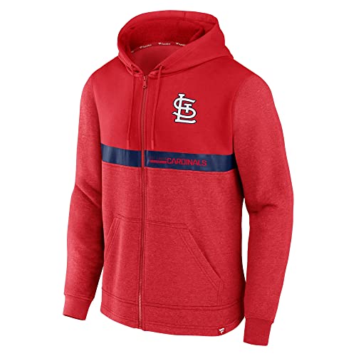 Fanatics St. Louis Cardinals Ultimate Champion Iconic Fleece MLB Full-Zip Hoodie Rot von Fanatics
