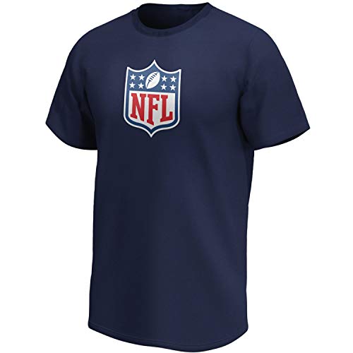 NFL Shield American Football Fan Shirt Iconic Logo Navy - S von Fanatics