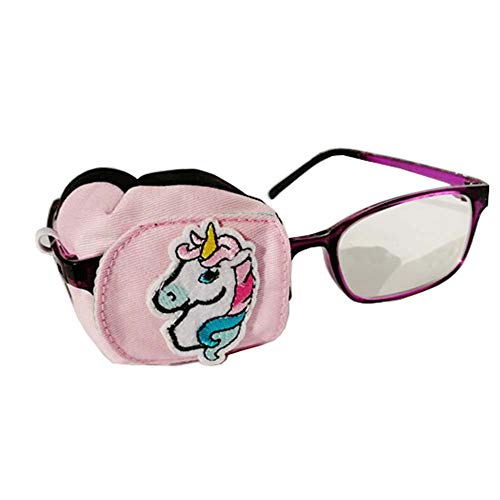 FANCYPUMPKIN Kreative Cartoon Augenklappe Einzelne Brille Abdeckung Lazy Eye Amblyopie-Behandlung für Kinder (rechtes Auge), A von FANCYPUMPKIN