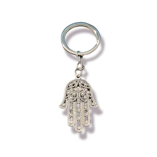 Schlüsselanhänger Schlüsselring mit Hamsa Hand der Fatima Anhänger von Fancychain