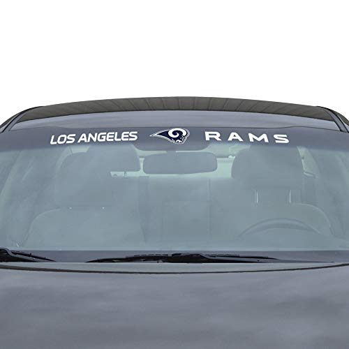 FANMATS 61489 Los Angeles Rams Sun Stripe Windschutzscheiben-Aufkleber, 8,3 cm. x 86,4 cm von FANMATS