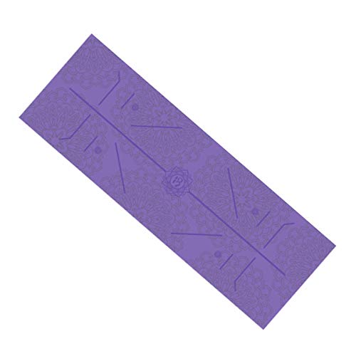 FANSU Hot Yoga Handtuch rutschfest Fitnesstuch Weich Atmungsaktiv Antirutsch Yogatuch mit Hoher Bodenhaftung Tragbares Yogahandtuch für Bikram und Pilates (185cm*63cm,Lila) von FANSU