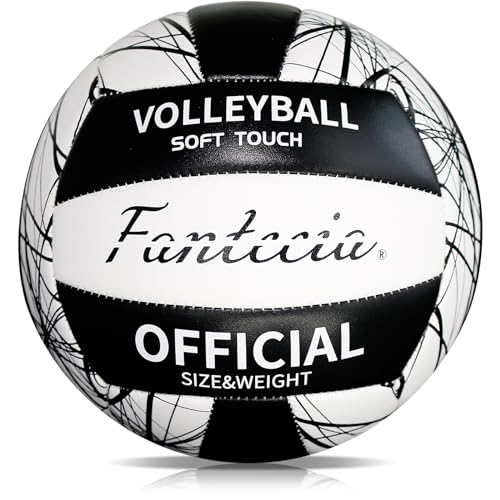 Fantecia Volleyball Offizielle Größe 5 für Spiele im Freien, Weiche Beachvolleyballer für Jugendliche Erwachsene, Anfängertraining Volleyball von Fantecia