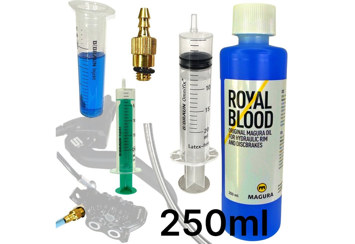Fantic26 Felgenbremse Service Kit 250ml Royal Blood Öl MAGURA Felgen / Scheibenbremsen von Fantic26