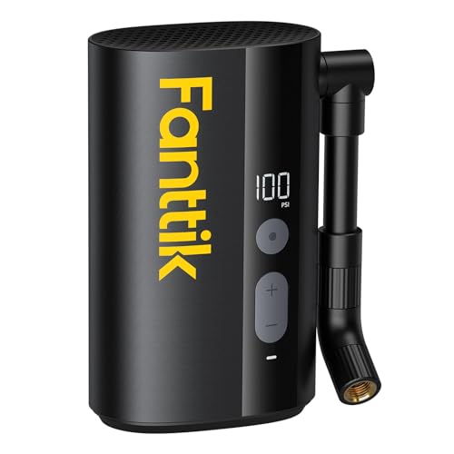 Fanttik X9 Ace Mini-Fahrradpumpe mit Manometer, tragbarer Fahrradkompressor, 10,3 bar, schnelles Aufblasen für Rennrad, Stadtrad, MTB, Rennrad, Elektrofahrrad von Fanttik