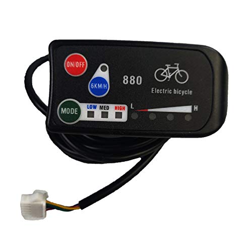 Fanuse Elektrisches Fahrrad Display 24V 36V 48V Ebike Intelligent Control Panel LCD Display LED880 Wasserdicht für KT Controller von Fanuse
