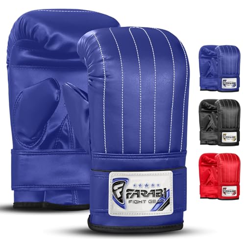 Farabi Sports Boxsack-Training Boxhandschuhe MMA Handschuhe Boxsack (Blue, L) von Farabi Sports