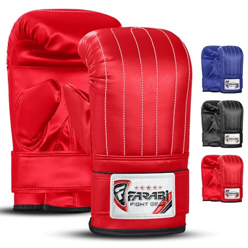Farabi Sports Boxsack-Training Boxhandschuhe MMA Handschuhe Boxsack (Red, XL) von Farabi Sports