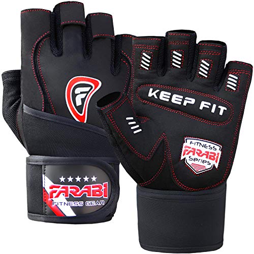 Farabi Weight Lifting Gloves Weight Training Gloves Gym Fitness Exercise Lifting Gloves (Medium) von Farabi Sports