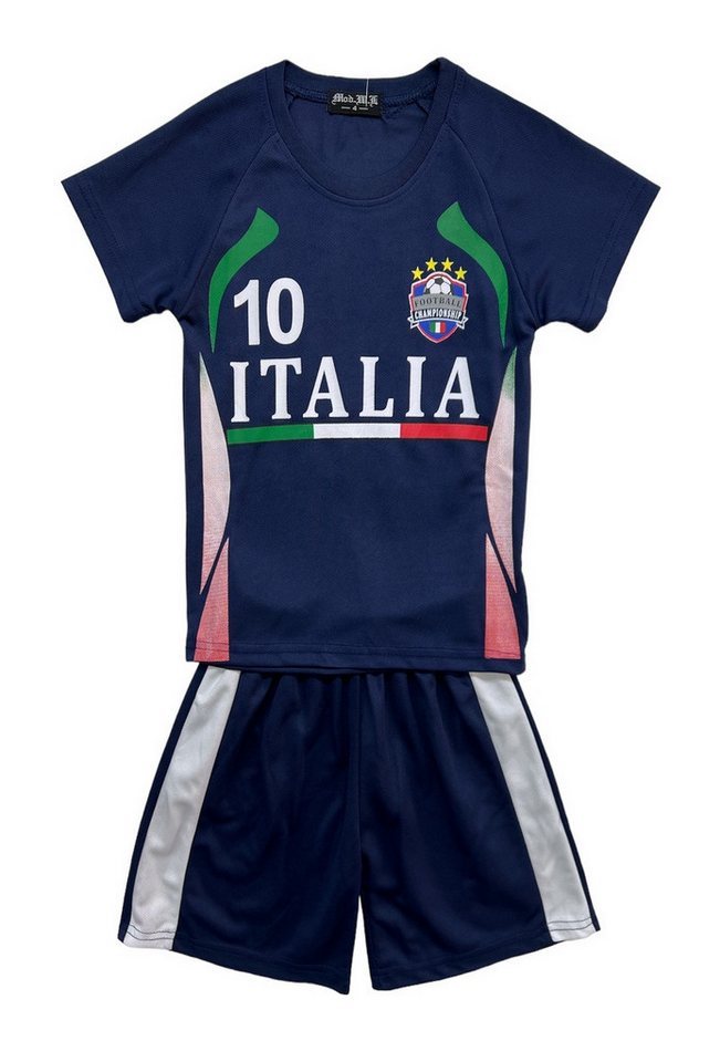 Fashion Boy Fußballtrikot Fußball Fan Set Italia, Italien, Trikot + Shorts, JS75 (Set, T-Shirt+Shorts) von Fashion Boy