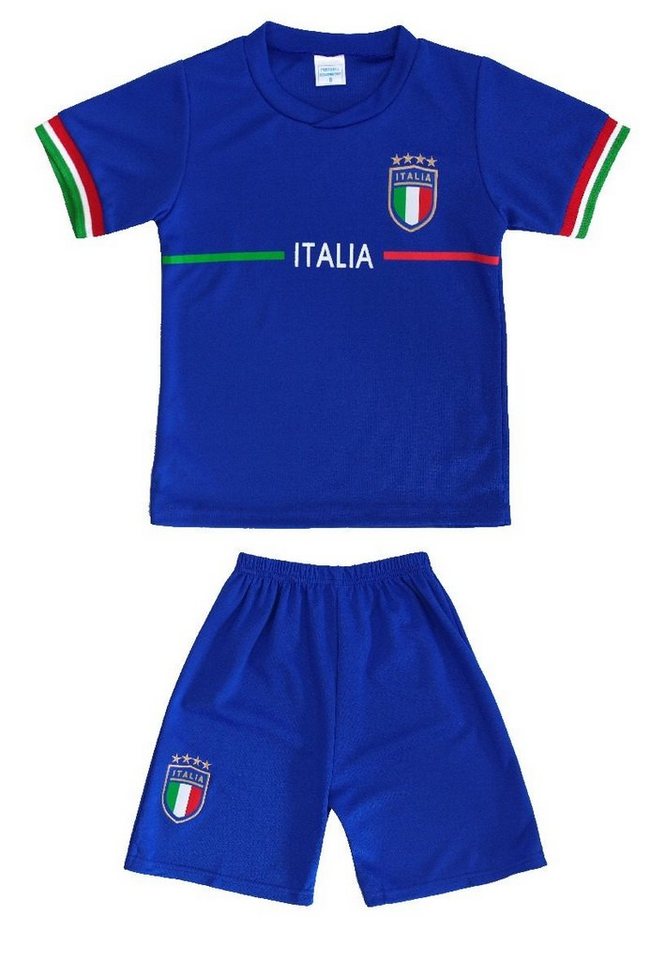 Fashion Boy Fußballtrikot Fussball Fan Set Italia, Italien, Trikot + Shorts JS178 (Set) von Fashion Boy