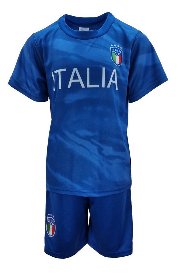 Fashion Boy Fußballtrikot Personalisiertes Fußball Fan Set Italia Italien Trikot + Shorts JS201 (Set, 2, Trikot + Shorts) von Fashion Boy
