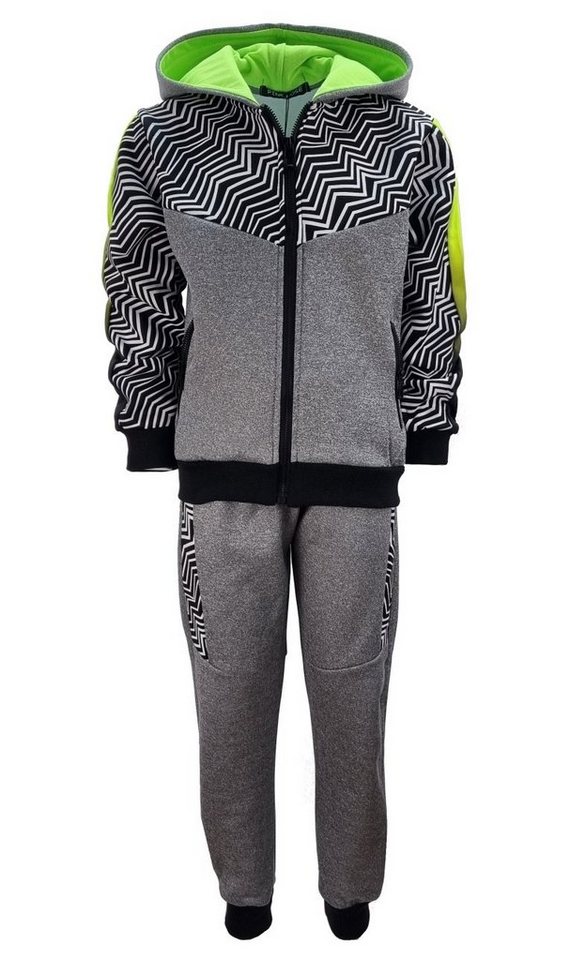 Fashion Boy Sweatanzug Jogginganzug Freizeitanzug Jogginganzug Jungen leicht gefüttert, JF868 von Fashion Boy