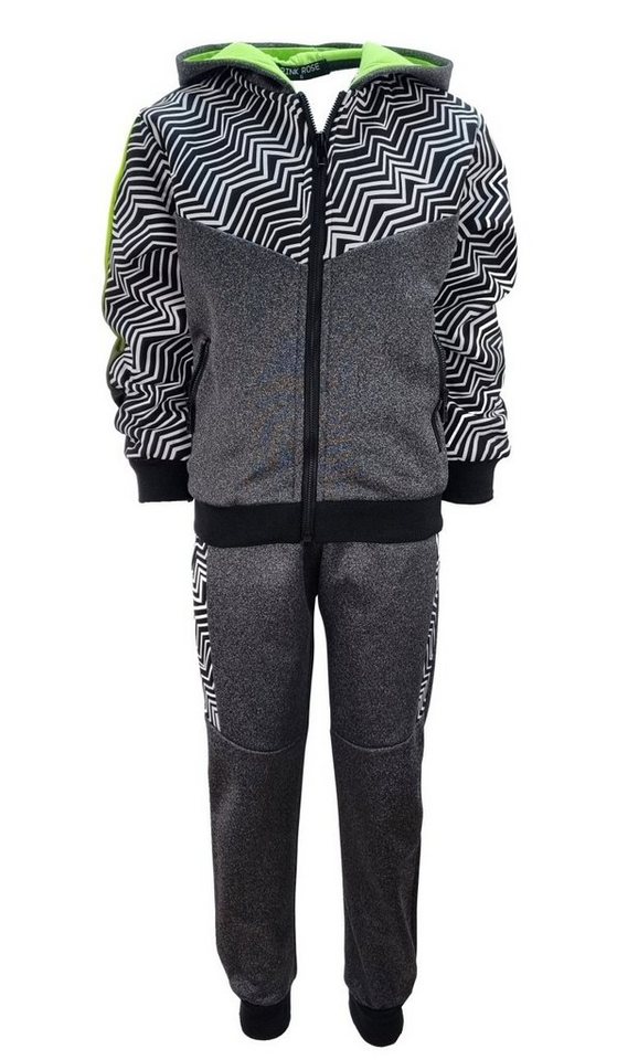 Fashion Boy Sweatanzug Jogginganzug Freizeitanzug Jogginganzug Jungen leicht gefüttert, JF868 von Fashion Boy