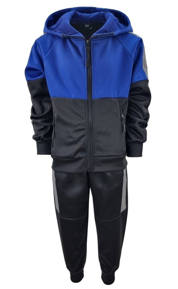 Fashion Boy Trainingsanzug Thermo Trainingsanzug Freizeitanzug in Blau/Schwarz JF505 von Fashion Boy