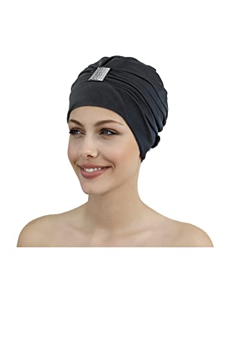 Fashy Damen Exclusive Bathing Cap Badehaube, Schwarz, Einheitsgröße EU von Fashy