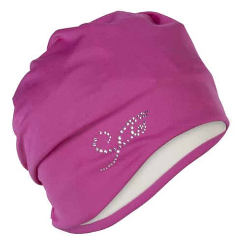 Fashy Damen Stoffbadehaube mit Strasssteinen, pink von Fashy