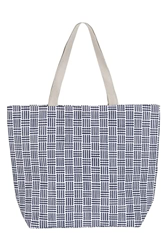 Fashy Strandtasche aus Papierstroh Feliz, blau-weiß, 50x40 cm von Fashy