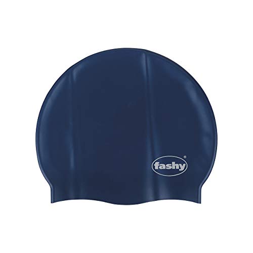 Fashy Unisex Badehaube Silikon, marine, Einheitsgröße von Fashy