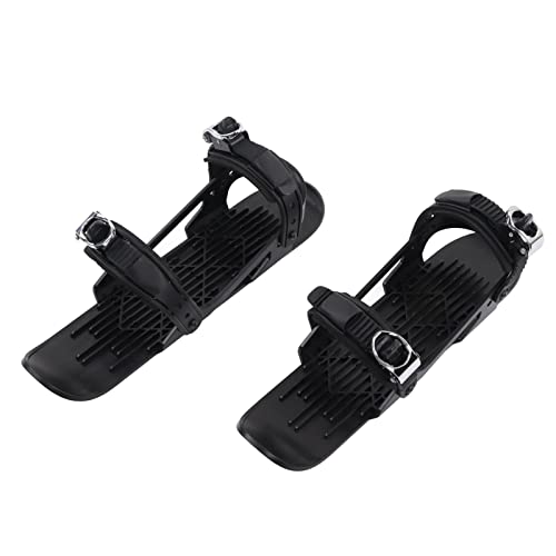 Ski Skes Ski 39 * 15 * 13 Mini Ski Skates Mini Skischuhe Verstellbare Skiboards Befestigung an Skischuhen Für Abfahrtspisten Wintersport Für Kinder Farbe (Schwarz) von Fauitay