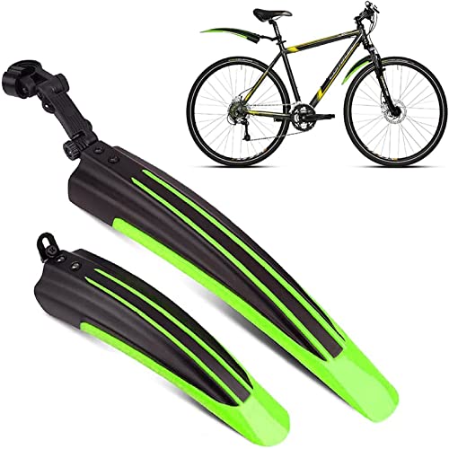 Fahrrad Schutzblech Set 20-26 Zoll Verstellbarer Spritzschutzset Vorne Hinten Schmutzfänger MTB Quick Release Befestigung Steck Kotflügel zum Schutz vor Spritzwasser Schmutz für Mountainbike Citybike von Favuit