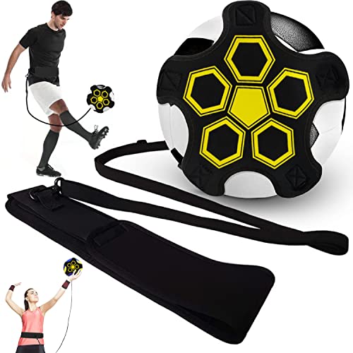 Favuit Kicktrainer Fußball Kick Trainer Volleyball/Rugby/Fußball Trainingszubehör Fußball Kick Throw Trainer Solo Praxis Training Aid Jungen Geschenke für Bälle Größe 3/4/5 von Favuit