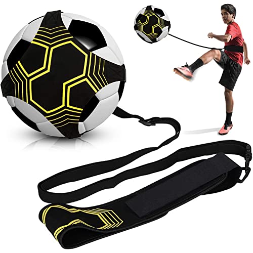 Favuit Kicktrainer Fußball Kick Trainer Volleyball/Rugby/Fußball Trainingszubehör Fußball Kick Throw Trainer Solo Praxis Training Aid Jungen Geschenke für Bälle Größe 3/4/5 von Favuit