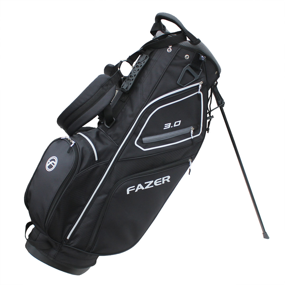 Fazer 3.0 Lightweight Golf Stand Bag, Black/silver, One Size | American Golf von Fazer