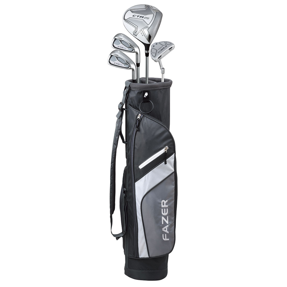Fazer Black, Grey and Silver CTR25 Starter Right Hand Golf Package Set| American Golf, One Size von Fazer