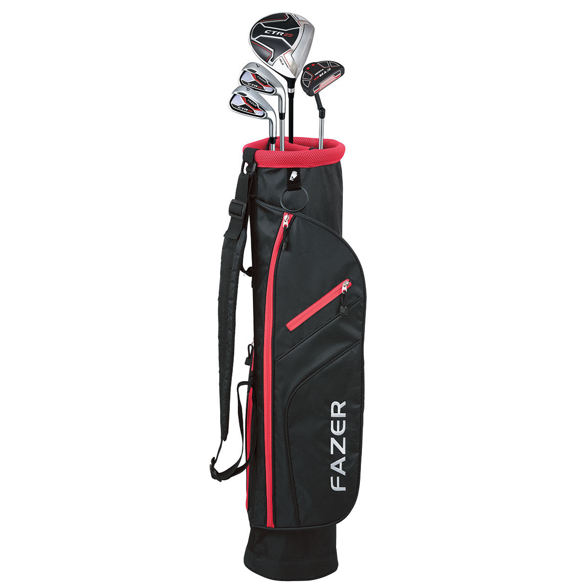 Fazer Black, Red and Silver CTR25 Right Hand Starter Golf Package Set| American Golf von Fazer