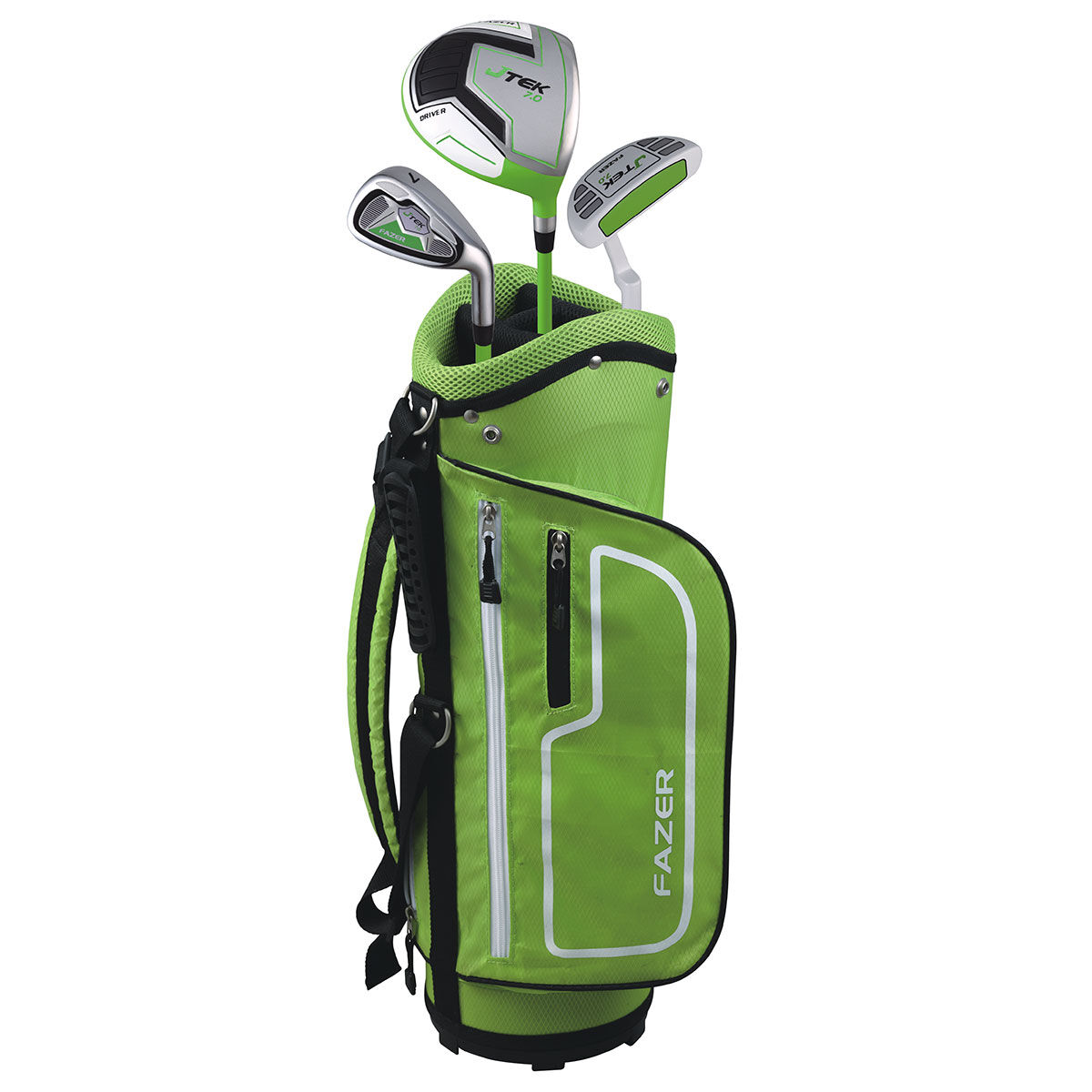 Fazer Golf Package Set, Green and Silver Lightweight J TEK 7.0 Junior Left Hand, Size: 3-5 Years | American Golf von Fazer