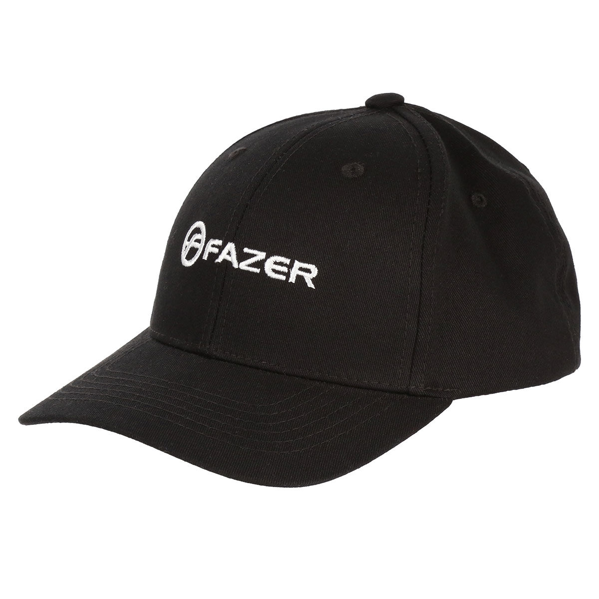 Fazer Men's Black and White Embroidered Core Logo Golf Cap | American Golf, One Size von Fazer