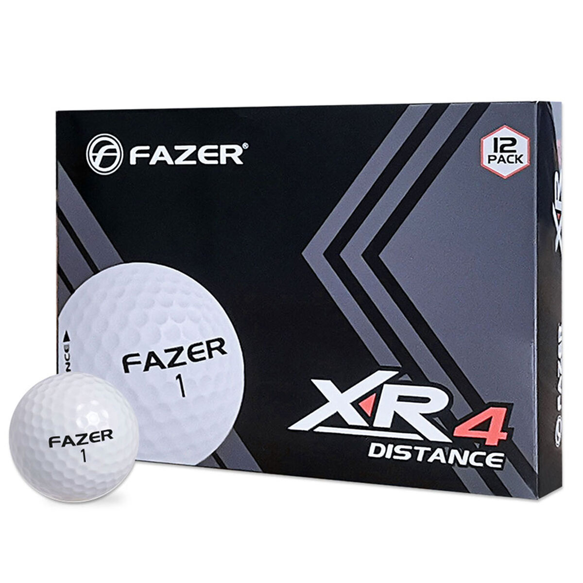 Fazer White Xr4 Distance 12 Ball Pack, Size: One Size | American Golf von Fazer