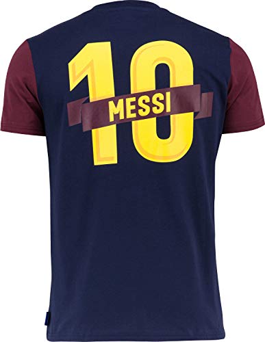 FC Barcelona T-Shirt Barça – Lionel Messi – Offizielle Kollektion, Erwachsenengröße L blau von Fc Barcelone