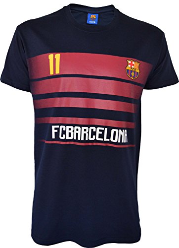 F. C. Barcleona Herren T-Shirt Neymar Jr, offizielle Kollektion, Erwachsenengröße S marineblau von Fc Barcelone
