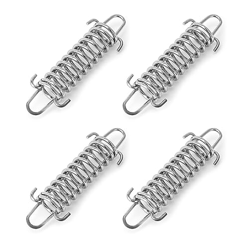Fcnjsao 4 Pcs Tent Spring Buckle Stainless Steel Rope Tensioner Awning Fixed Buckle for Outdoor Camping Dog Training Swing Camping Tent Fixed Buckle Fasteners von Fcnjsao