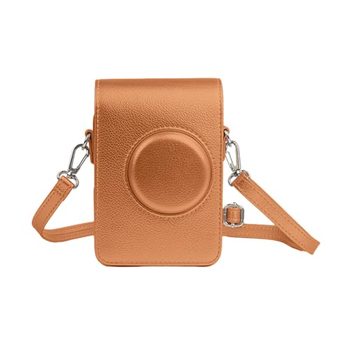 Fcnjsao Geeignet Für EVO Aufbewahrungstasche PU Leder Vintage Kamera Schutztasche Fototasche Schutzhülle Für Kleine Gegenstände von Fcnjsao
