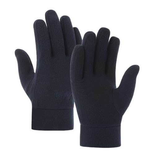 Herren-Winter-Fleece-Handschuhe, Outdoor-Sport, Radfahren, winddicht, dick, warm, Handschuhe für Fußball, Schnee von Fcnjsao