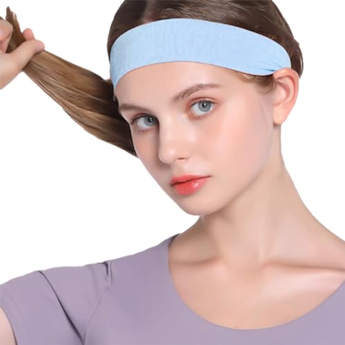 Sport-Stirnbänder, Workout-Schweißband, elastisch, rutschfest, für Männer und Frauen, rutschfeste Sportschweißbänder für Yoga, Laufen, Schweißableitungstechnologie von Fcnjsao
