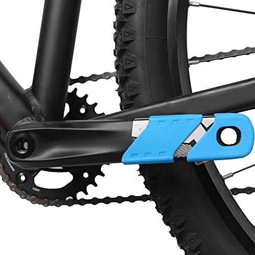 Fdit Stoßfeste Silikon-Kurbelschutzhülle für Fahrradzubehör, 4 Stück, Verschleiß- und Reißfestigkeit für die Meisten Kurbeln, Schwarz/Rot/Blau/Grün (Blue) von Fdit