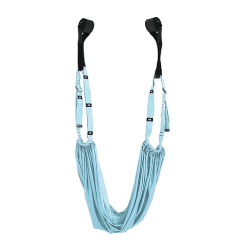 Feaolala Yoga Seil Stretching Ausrüstung mit Tür Anker Flexibility Trainer Backbend Assist für Splits Home Fitness Training Sling Bein Stretching Band (Blau) von Feaolala