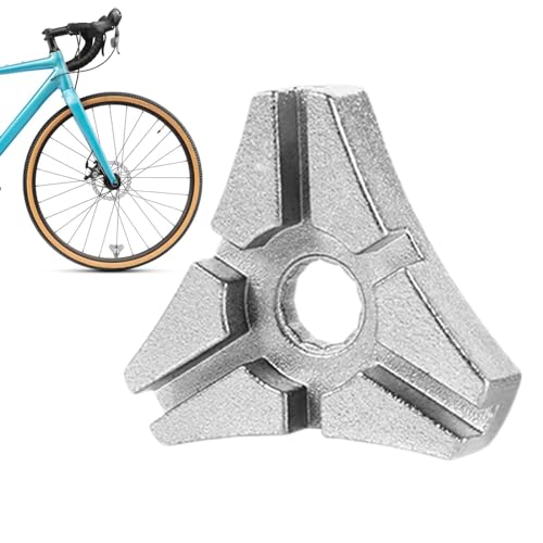 Fecfucy Fahrradspeichenschlüssel,Fahrradspeichenschlüssel - Fahrrad-Speichenschlüssel-Werkzeug | 20CR Stahl-Fahrradspeichenschlüssel mit Sechs-Loch-Design zum Zentrieren und Reparieren von von Fecfucy