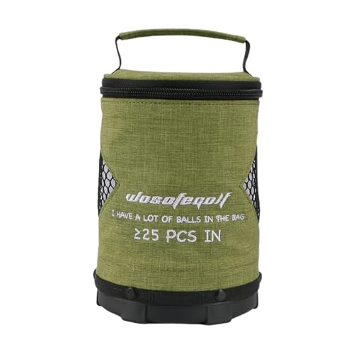 Fecfucy Golftasche, Golfballtasche | Reißverschlussgesicherte Tasche mit großem Fassungsvermögen für Golfbälle - Golfsack, multifunktionale, leichte, Faltbare, einfache Aufbewahrungstaschen für von Fecfucy