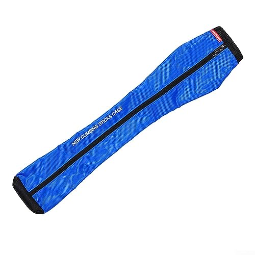 Feegow 1 x 77 cm x 18 cm Wanderstock-Tasche, Nylon + Oxford-Stoff + PU-Material, Wanderstock-Tragetasche, tragbare Trekkingstock-Aufbewahrungstasche (blau) von Feegow
