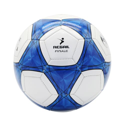 Fehploh Größe 5 Match-Trainingsfußball, aufblasbarer PVC-Sportball, professioneller Fußball for Sport-Match-Spiele (蓝晶) von Fehploh