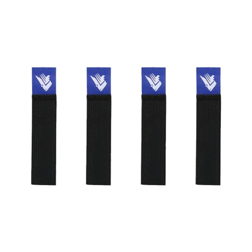 Fehploh Gürtel, elastischer Angelrollen-Schutzgürtel, Spinnradband, 4 Stück, Angelrollenschutz, Outdoor-Angelwerkzeug (blau S) von Fehploh